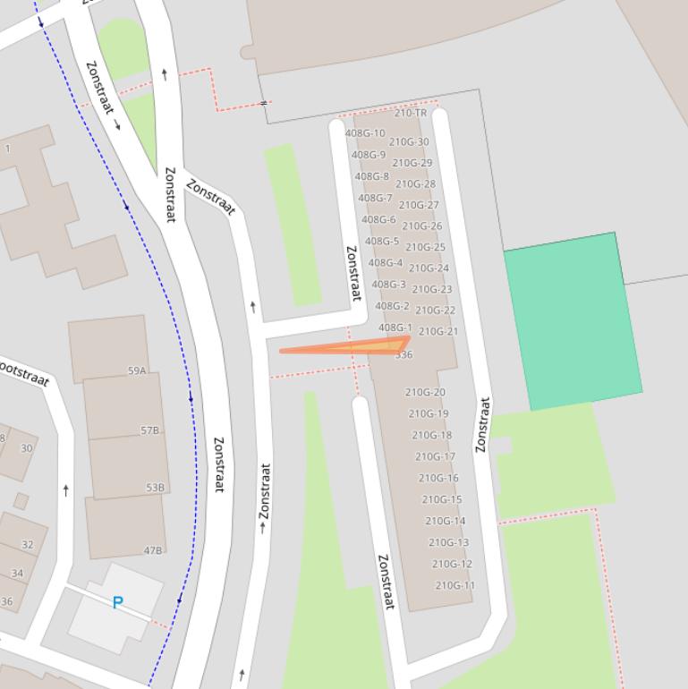 Kaart van postcodegebied 6463AL.