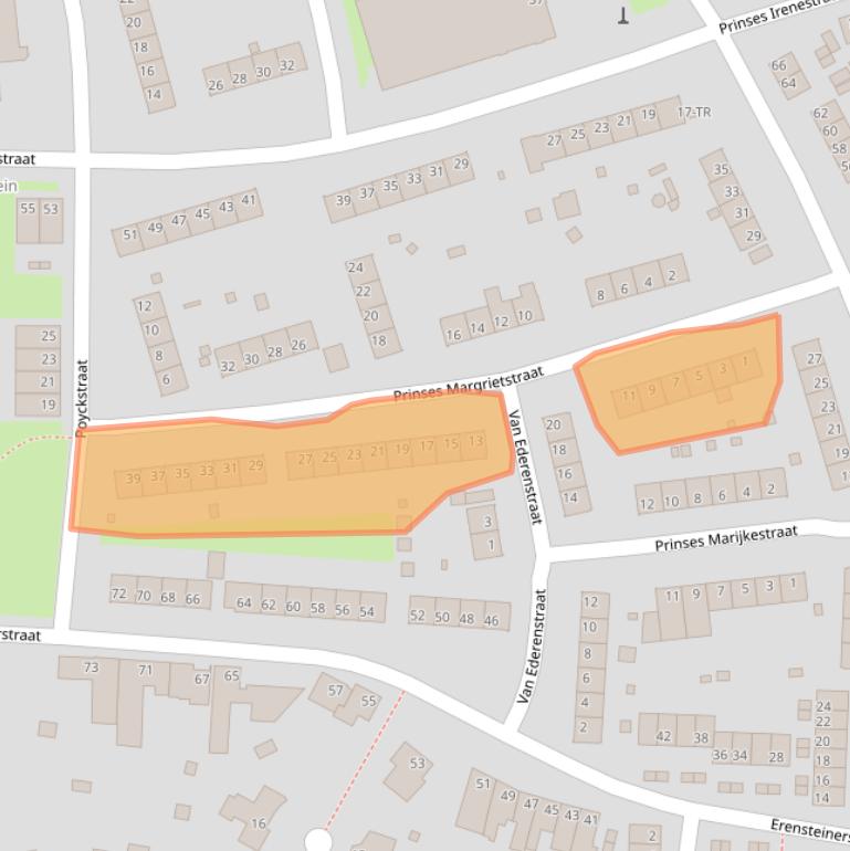 Kaart van postcodegebied 6463BA.