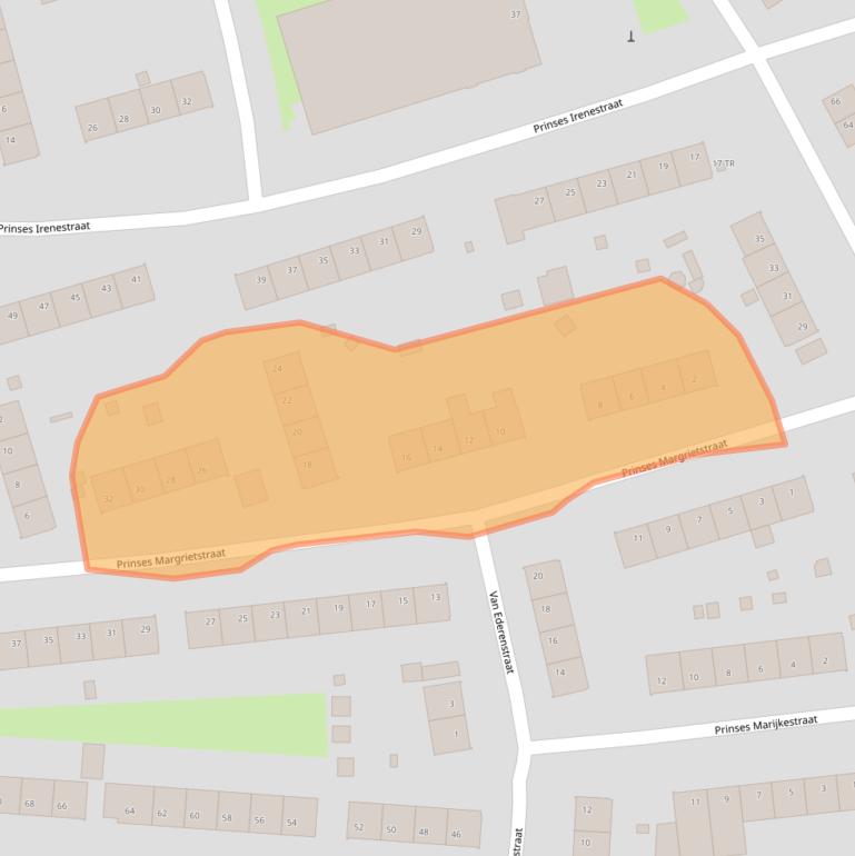 Kaart van postcodegebied 6463BB.