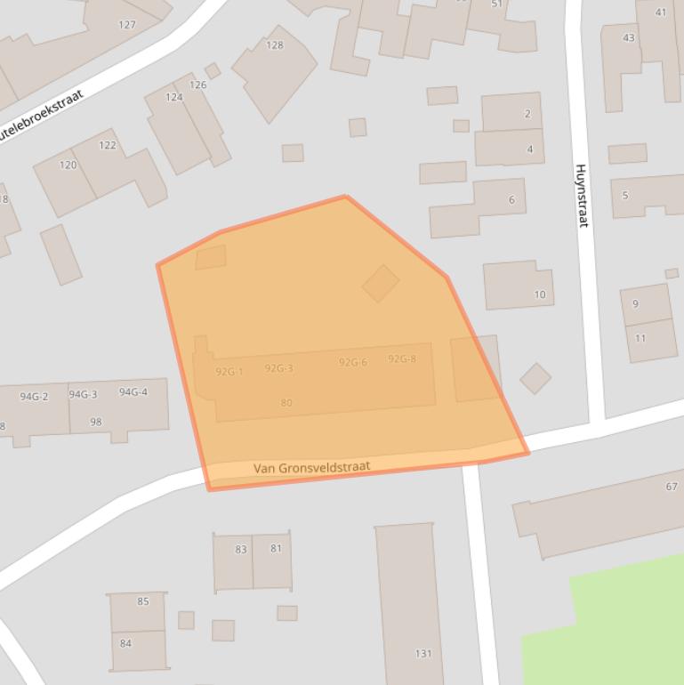 Kaart van postcodegebied 6463CD.