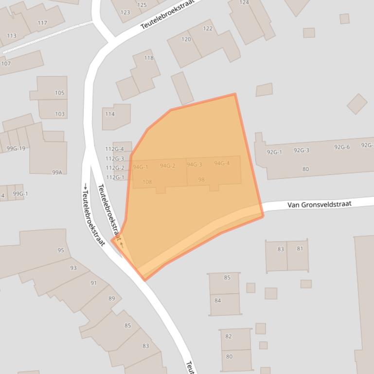 Kaart van postcodegebied 6463CE.