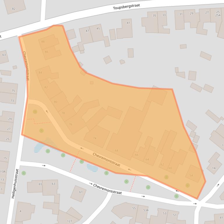 Kaart van postcodegebied 6463CL.