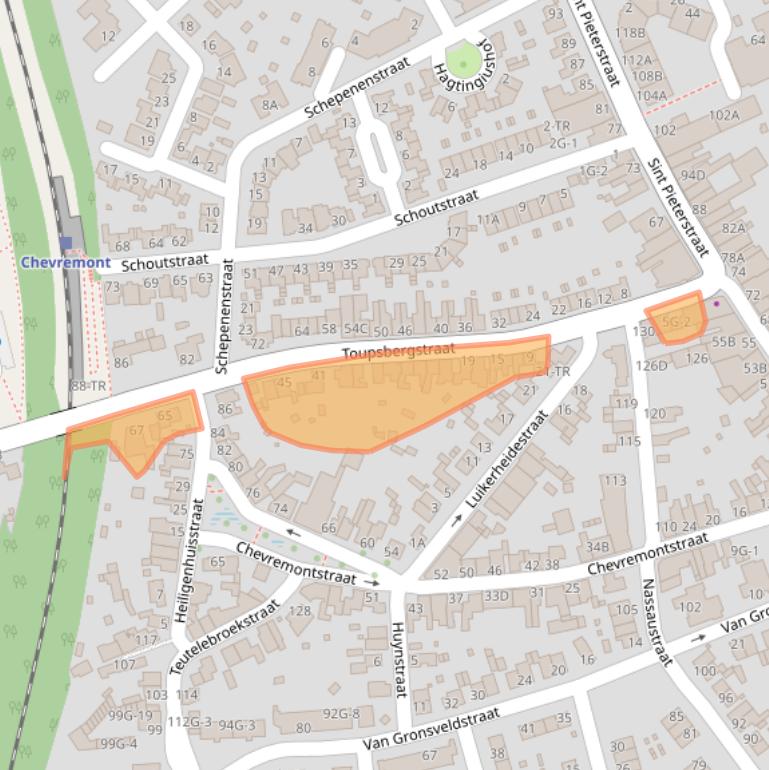 Kaart van postcodegebied 6463EA.