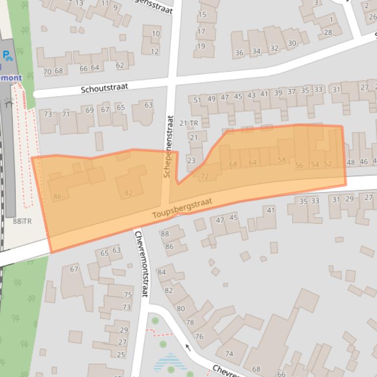 Kaart van postcodegebied 6463EC.