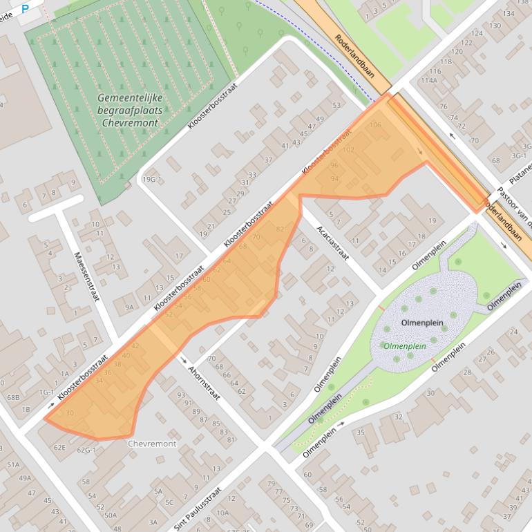 Kaart van postcodegebied 6463ES.