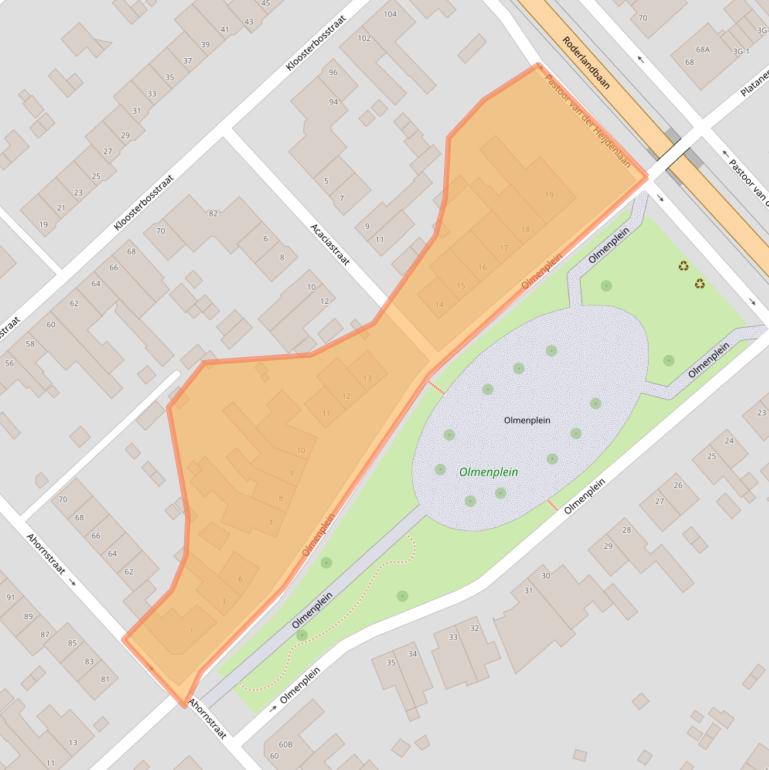 Kaart van postcodegebied 6463EV.