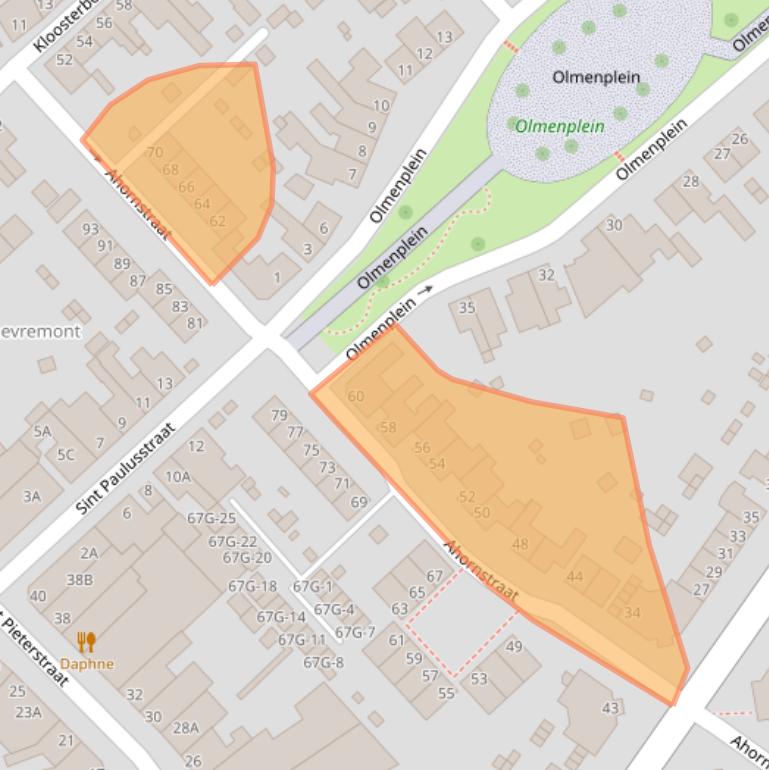 Kaart van postcodegebied 6463GE.