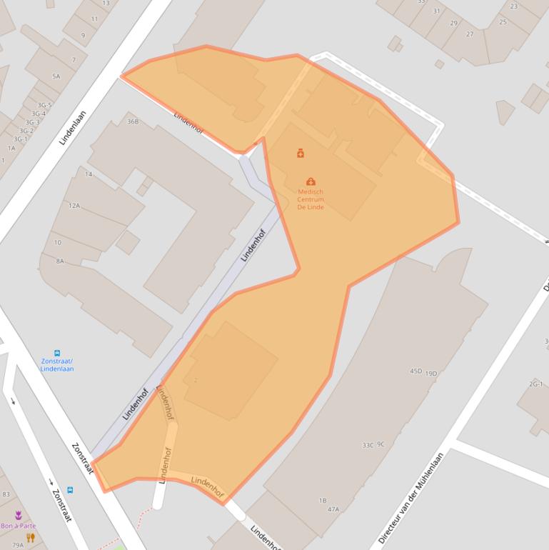 Kaart van postcodegebied 6463GL.