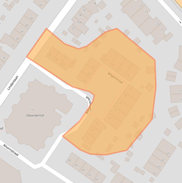 Kaart van postcodegebied 6463GM.