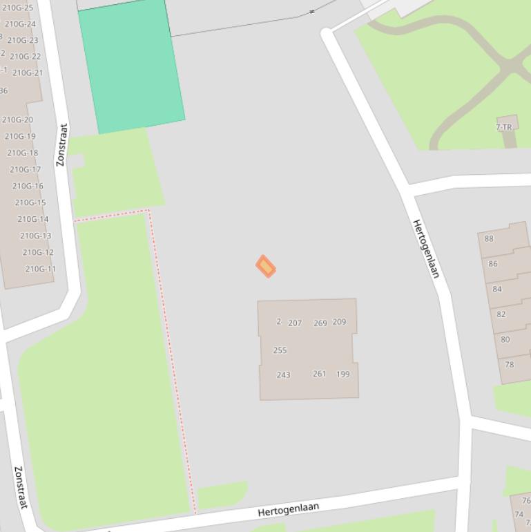 Kaart van postcodegebied 6463HJ.