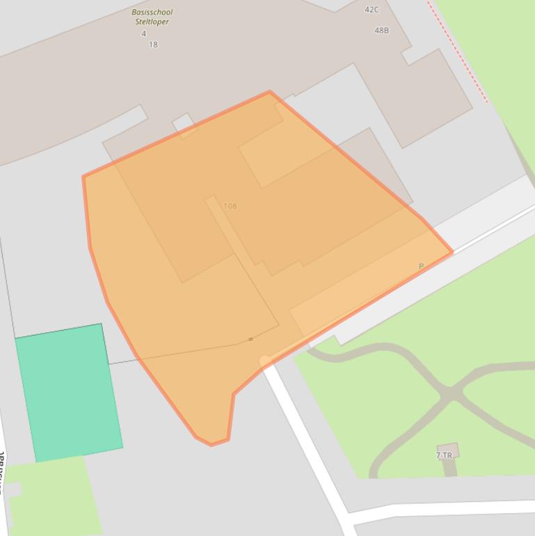 Kaart van postcodegebied 6463HN.