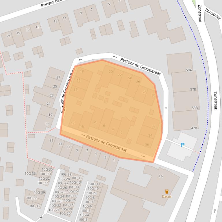 Kaart van postcodegebied 6463KA.