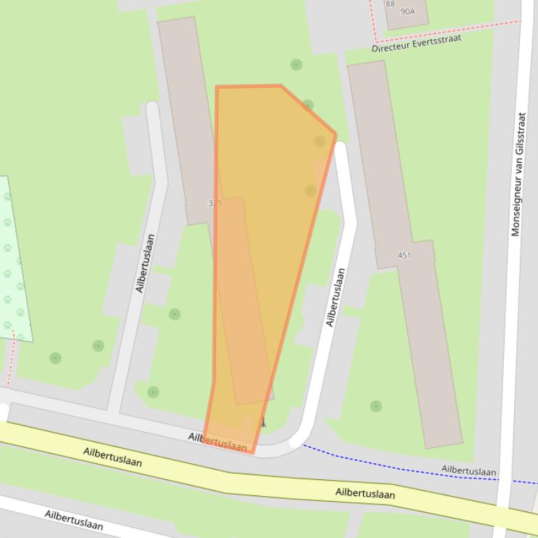 Kaart van postcodegebied 6463TP.