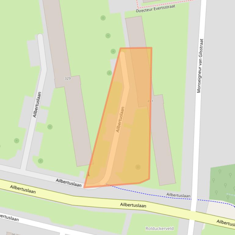 Kaart van postcodegebied 6463TT.