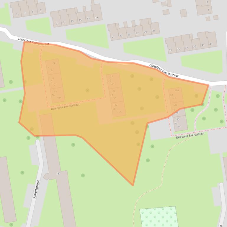 Kaart van postcodegebied 6463VE.