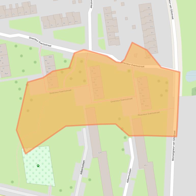 Kaart van postcodegebied 6463VG.