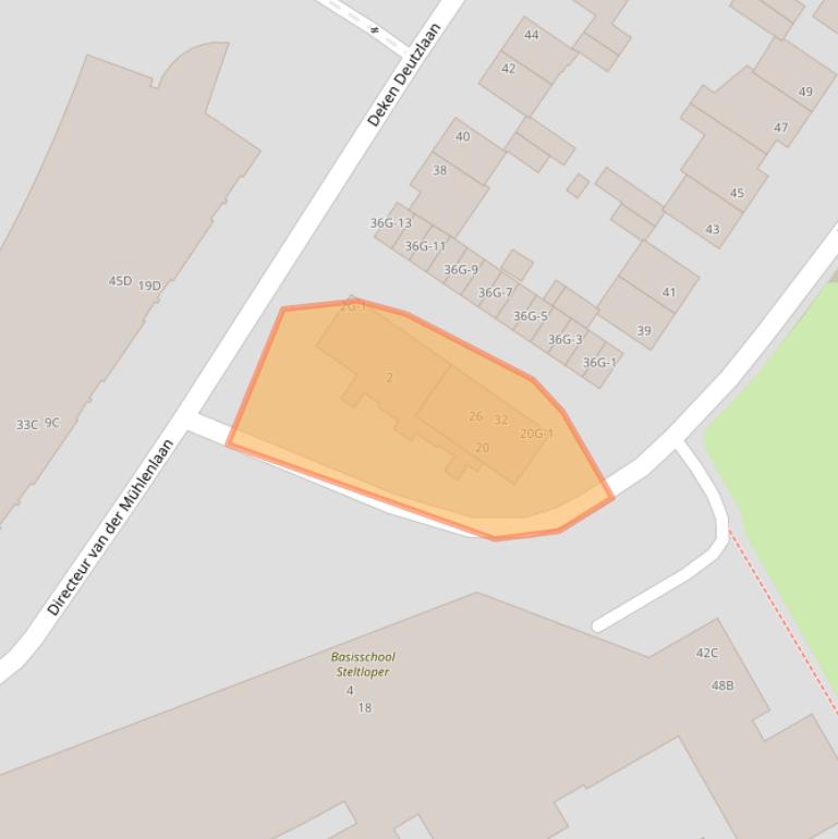 Kaart van postcodegebied 6463XE.