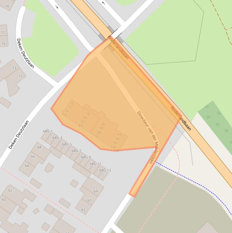 Kaart van postcodegebied 6463XH.