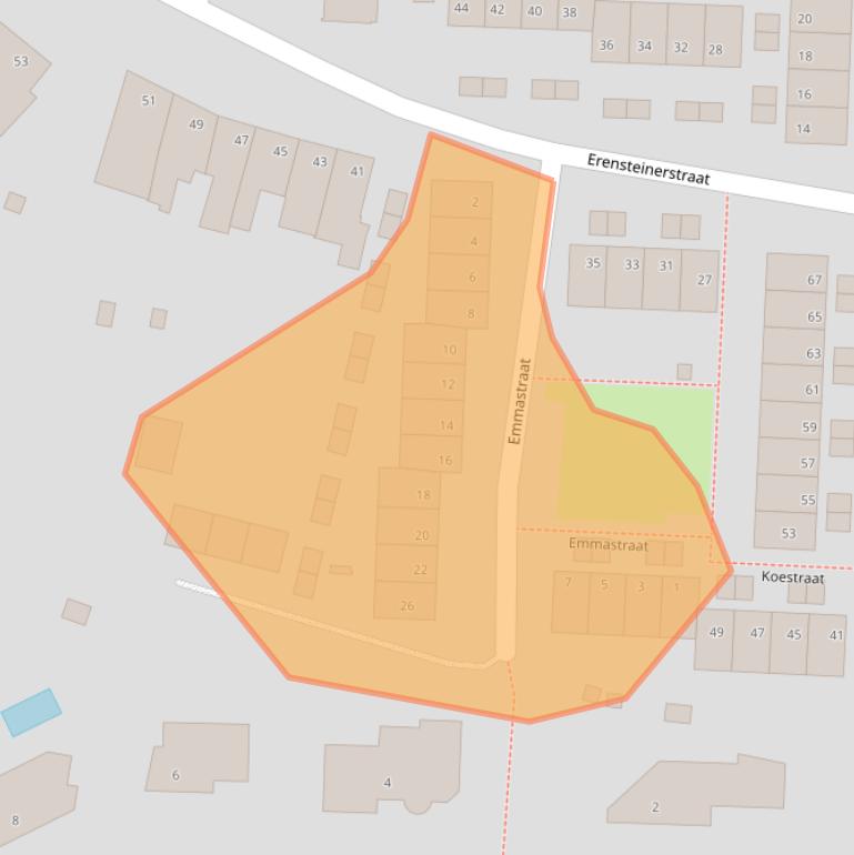 Kaart van postcodegebied 6463XL.