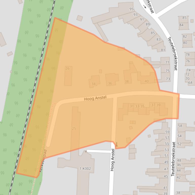 Kaart van postcodegebied 6463XZ.