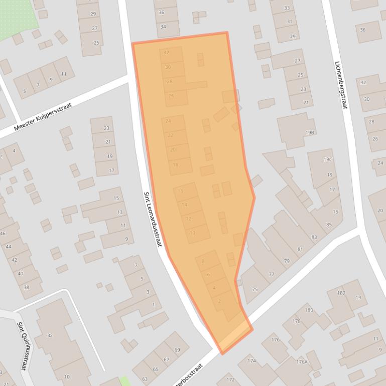 Kaart van postcodegebied 6464AK.