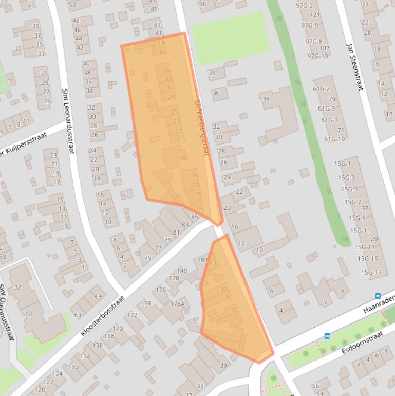 Kaart van postcodegebied 6464AP.