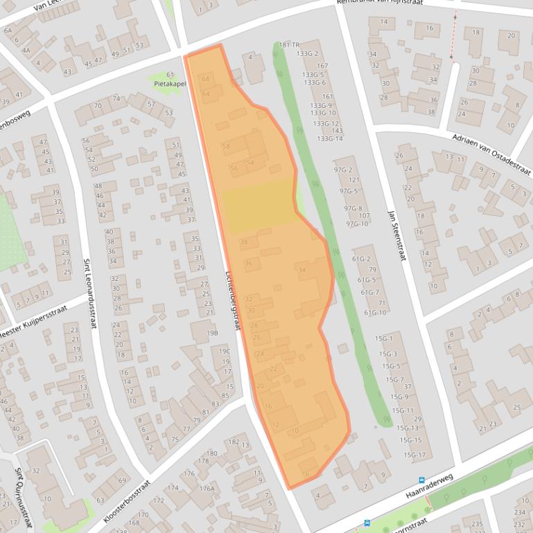 Kaart van postcodegebied 6464AS.