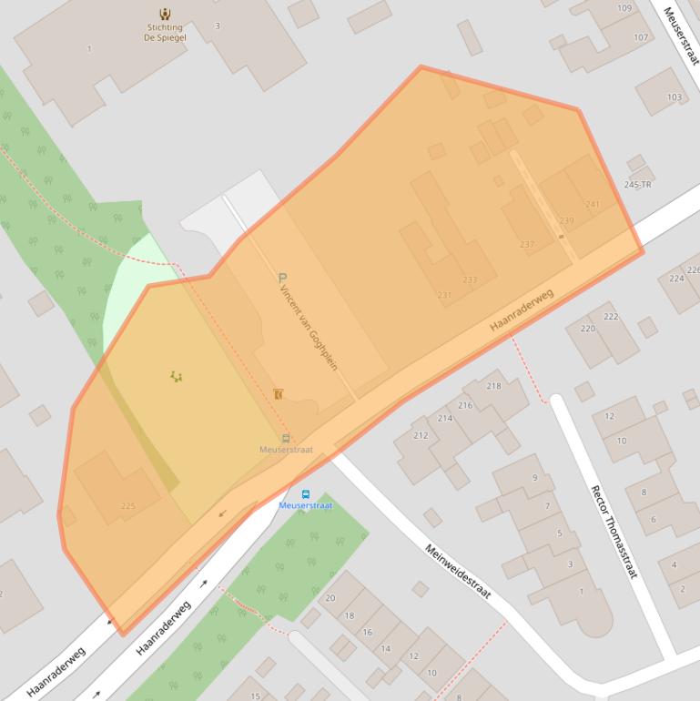 Kaart van postcodegebied 6464CN.