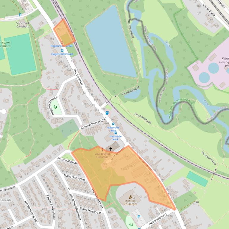 Kaart van postcodegebied 6464EC.