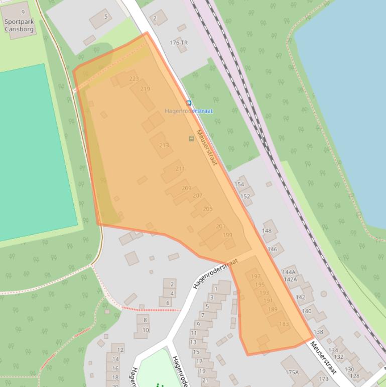 Kaart van postcodegebied 6464EE.