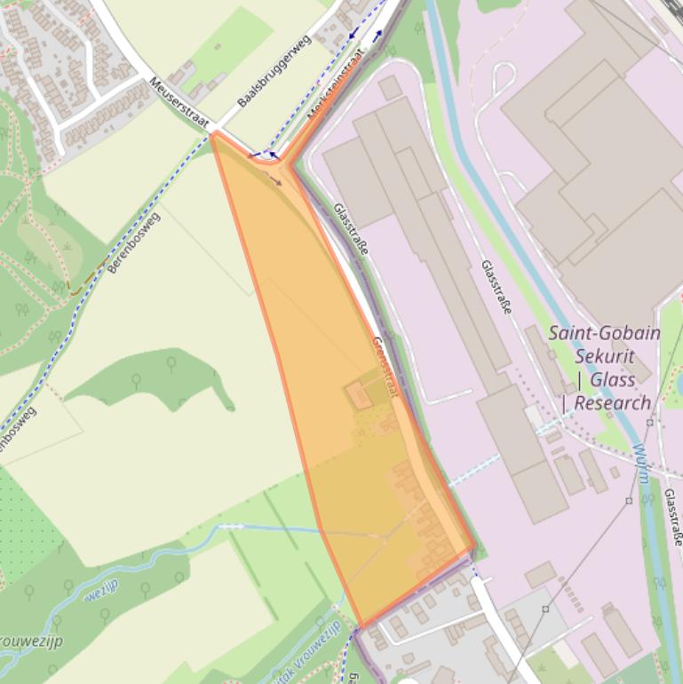 Kaart van postcodegebied 6464EM.