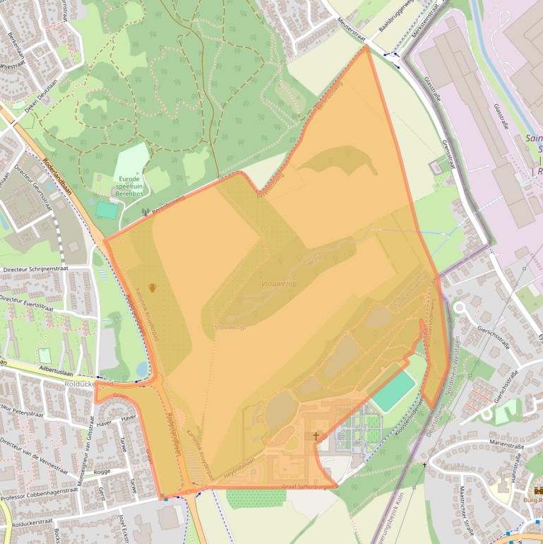 Kaart van postcodegebied 6464EP.