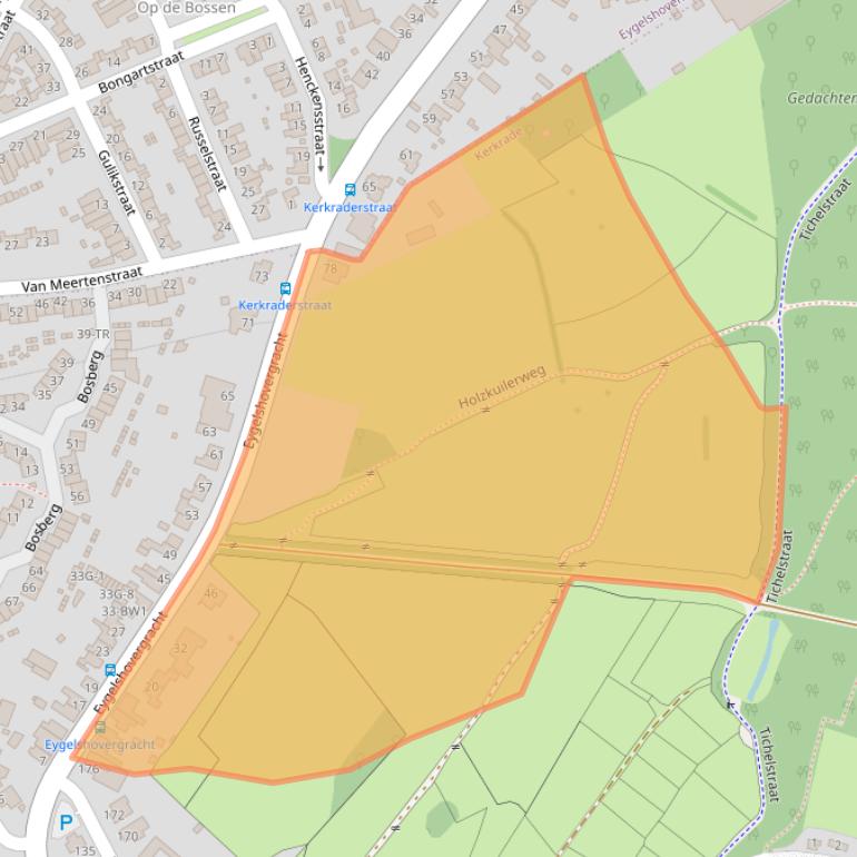 Kaart van postcodegebied 6464GB.