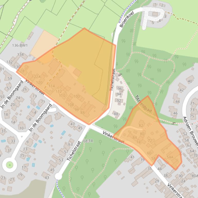 Kaart van postcodegebied 6464GM.