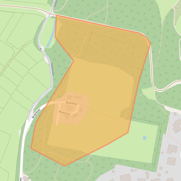 Kaart van postcodegebied 6464GV.