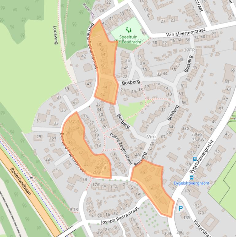 Kaart van postcodegebied 6464HC.