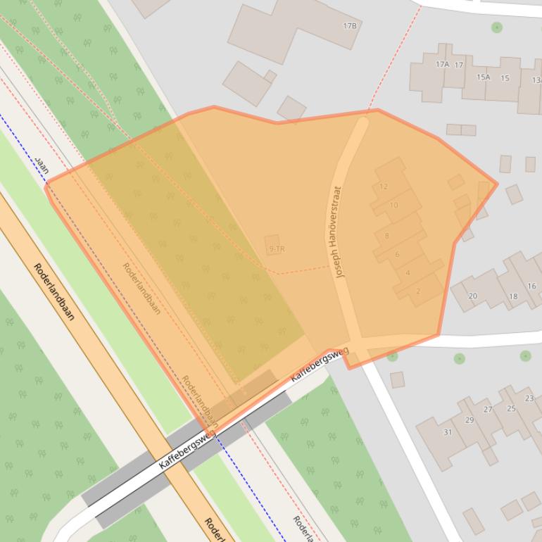 Kaart van postcodegebied 6464HM.