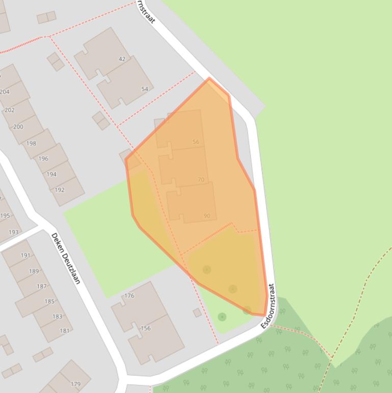 Kaart van postcodegebied 6464XD.