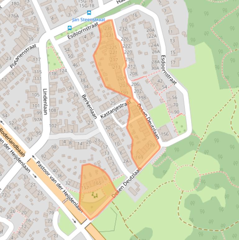 Kaart van postcodegebied 6464XT.