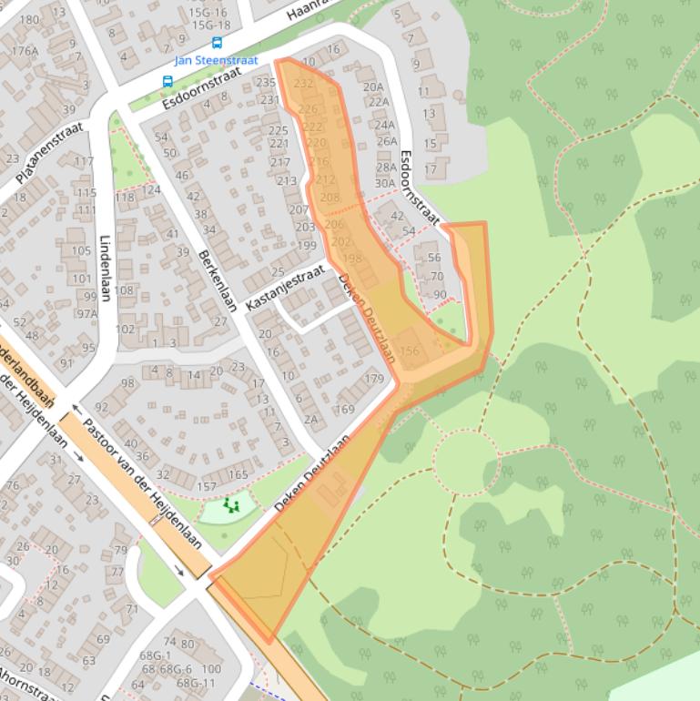 Kaart van postcodegebied 6464XV.