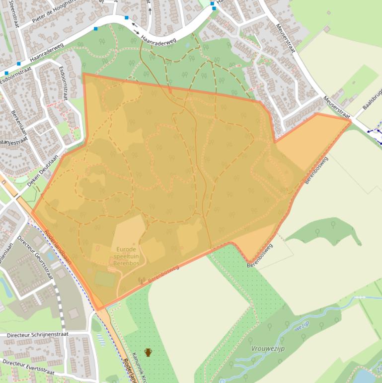 Kaart van postcodegebied 6464XZ.