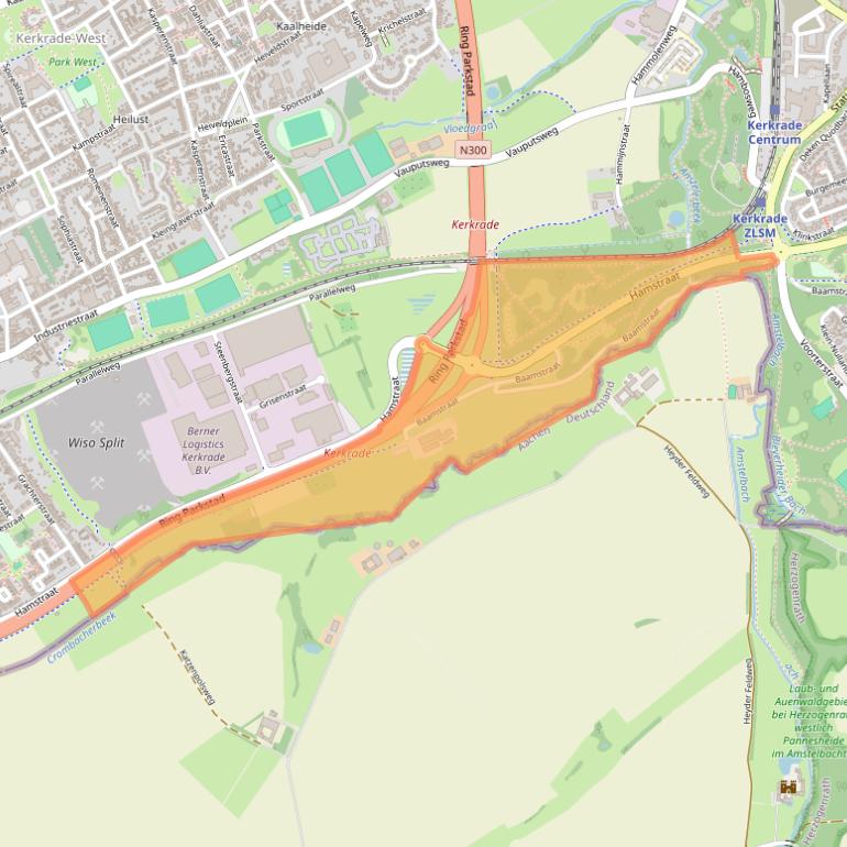 Kaart van postcodegebied 6465AC.