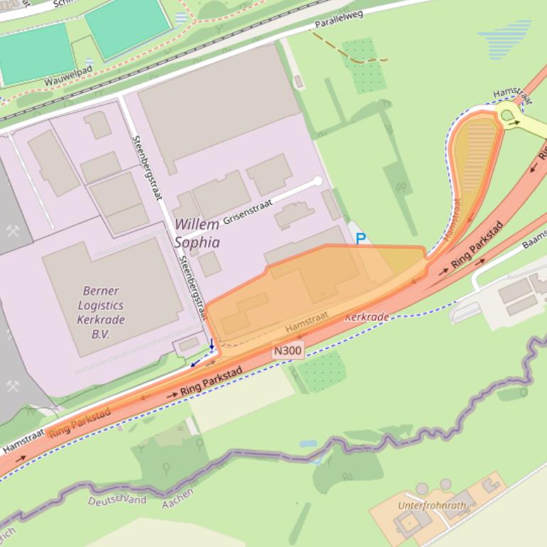 Kaart van postcodegebied 6465AG.