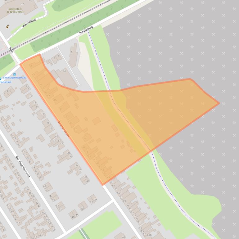 Kaart van postcodegebied 6465AK.