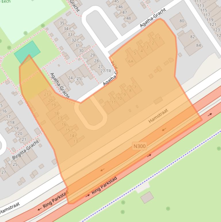 Kaart van postcodegebied 6465AR.