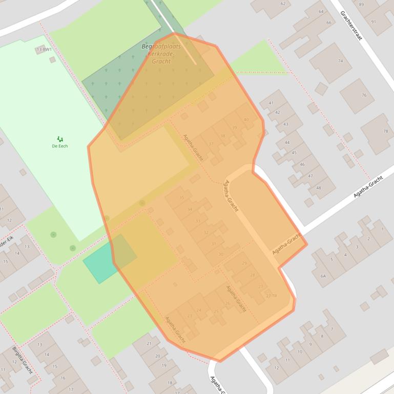 Kaart van postcodegebied 6465AS.