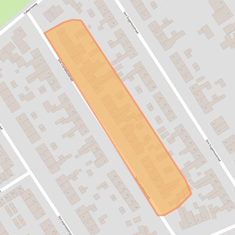 Kaart van postcodegebied 6465BD.