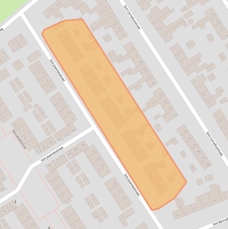 Kaart van postcodegebied 6465BG.