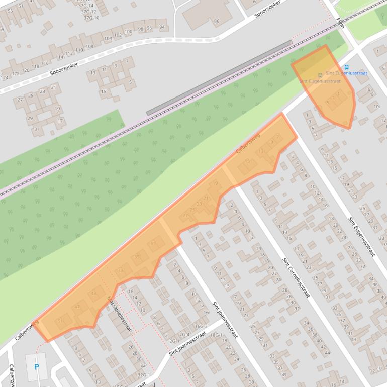 Kaart van postcodegebied 6465CA.