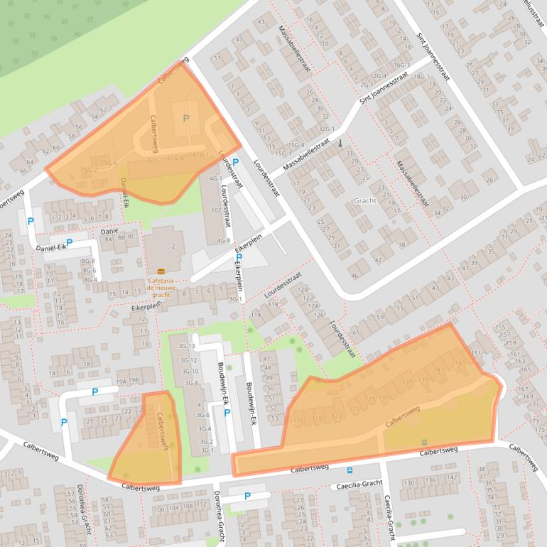 Kaart van postcodegebied 6465CC.